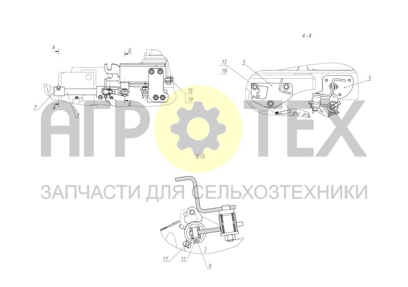 Чертеж Установка механизма переключения коробки передач (S300.62.03.000)